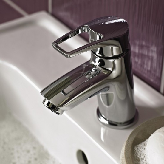 Bristan Smile Basin Mixer with Clicker Waste