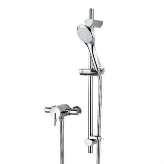 Bristan Sonique Exposed Thermostatic Mini Valve Shower With Riser Kit