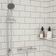 Bristan Zing Exposed Thermostatic Safe Touch Bar Shower With Riser Kit