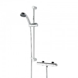 Bristan Zing Exposed Thermostatic Safe Touch Bar Shower With Riser Kit