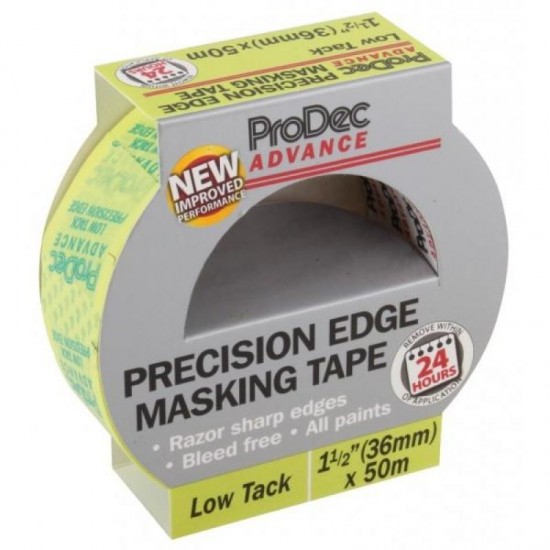 ProDec Low Tack Precision Edge Masking Tape - 36mm x 50m