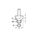 Trend C074X1/4TC 9.5mm x 3.2mm Self Guiding Rounding Cutter