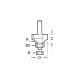 Trend C078X1/4TC15.9mm x 9.5mm Self Guiding Rounding Cutter