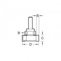 Trend C209X1/4TC Intumescent Cutter Set - 10mm x 24mm With 1/4
