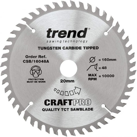 Trend Craft Saw Blade - 160mm x 48T x 20mm