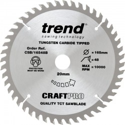 Trend Craft Saw Blade - 165mm x 48T x 20mm