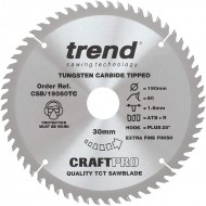 Trend Craft Saw Blade - 190mm x 60T x 30mm x 1.55