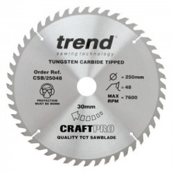Trend Craft Saw Blade - 250mm x 48T x 20mm