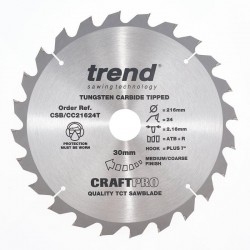 Trend Thin Craft Saw Blade CC - 250mm x 24T x 30mm
