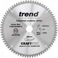 Trend Craft Saw Blade CC - 260mm x 72T x 30mm