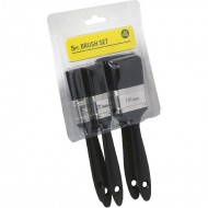 Job Done Black Paint Brushes for General Use - Set of 5