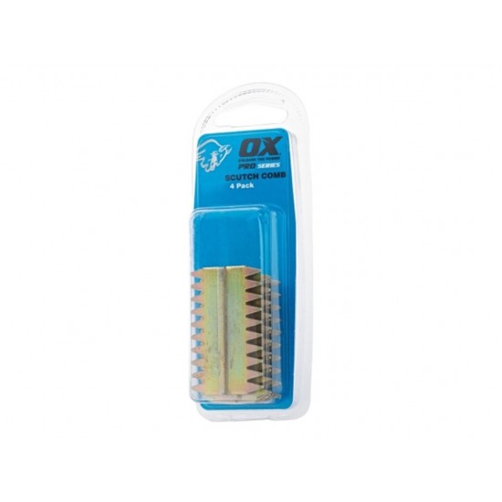 Ox Pro 25mm Scutch Combs - Pack of 4