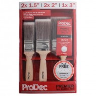 ProDec 6 Piece Premier Synthetic Brush Set Including Free Woodwork Brush