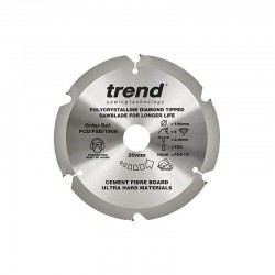 Trend Fibre Cement Saw Blade - PCD - 190mm x 6T x 30mm