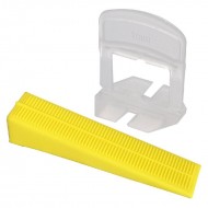 Tilerite 1mm Levelling Spacer & Wedge Combination Pack - 25 Each