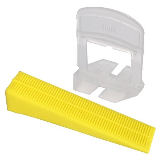 Tilerite 1mm Levelling Spacer & Wedge Combination Pack - 25 Each