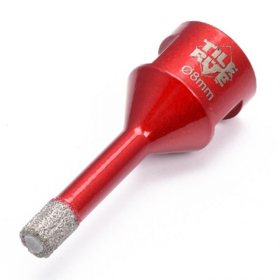 Tilerite 8mm Brazed Dry Drill For Porcelain, Marble & Granite - M14 Thread