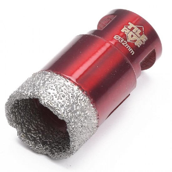 Tilerite 32mm Brazed Dry Drill For Porcelain, Marble & Granite - M14 Thread