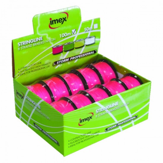 Imex 100m 8 Braid Pink Stringline