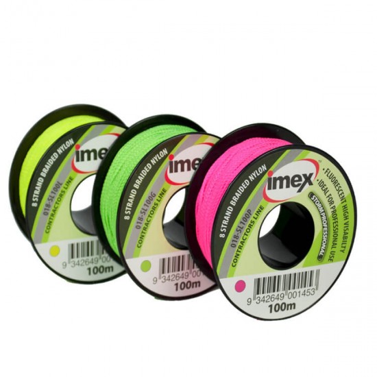 Imex 100m 8 Braid Pink Stringline