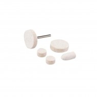 Silverline 6 Piece Mandrel Felt Polishing Set Kit