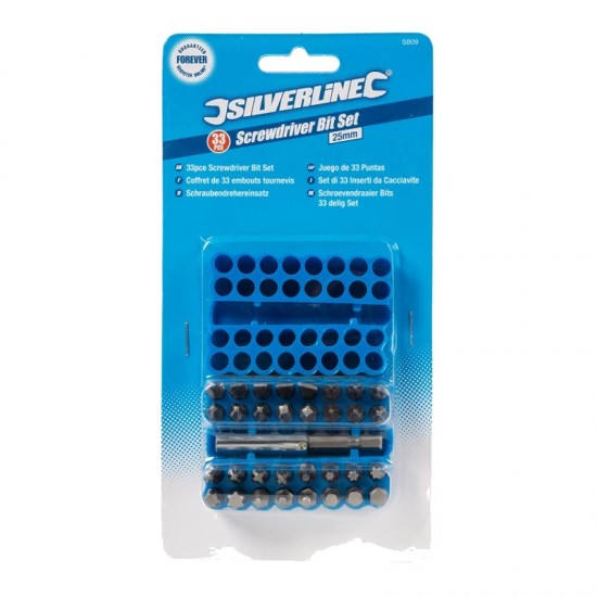 25mm Screwdriver Bits Set (33 Piece)