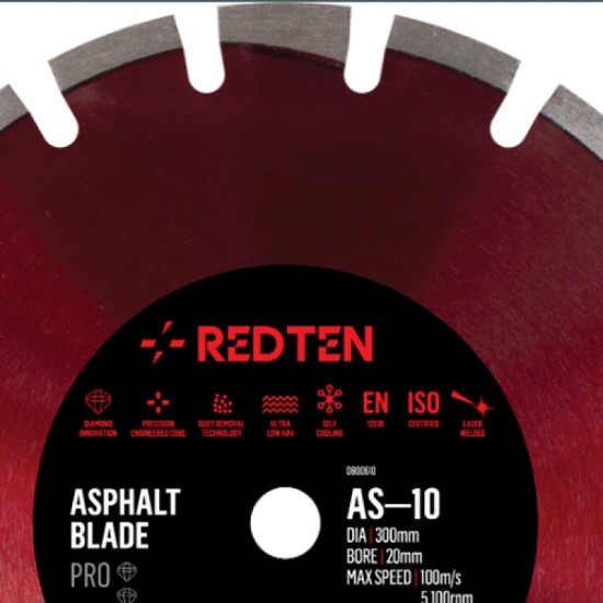 Dart Red Ten AS-10 350mm Diamond Blade