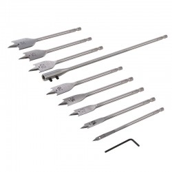 Silverline 8 Piece Flat Bit Set