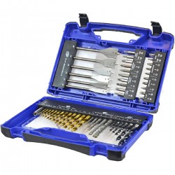 Faithfull 51 Piece Set Of Mixed Drill & Accessory Set