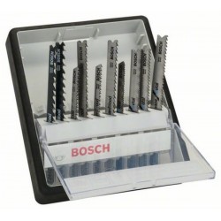 Bosch Professional 10 Piece Jigsaw Blades Set for Wood & Metal
