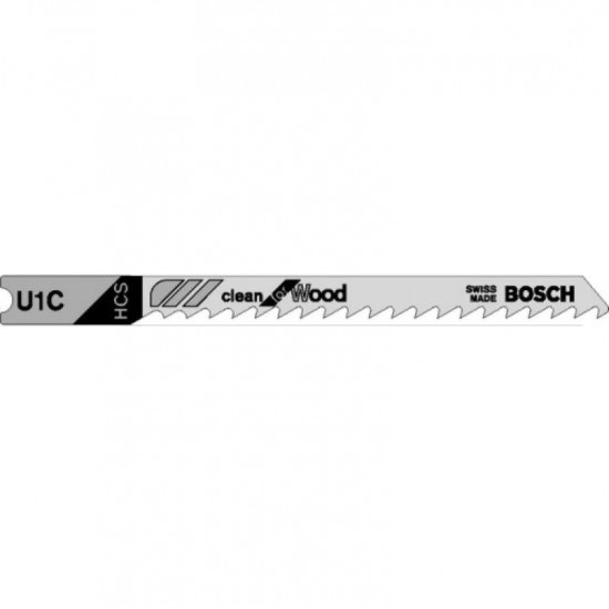 Bosch U1C Jigsaw Blades Clean for Wood - Pack of 3