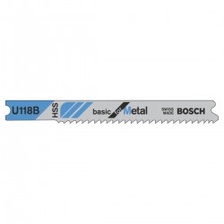 Bosch U118B Jigsaw Blades Basic for Metal - Pack of 3