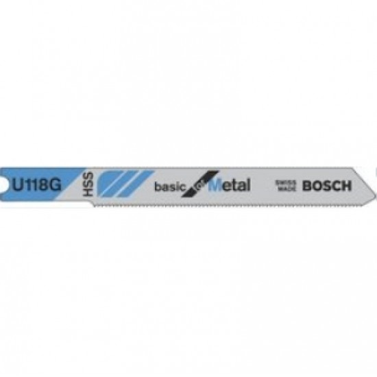 Bosch U118G Jigsaw Blades Basic for Metal - Pack of 3