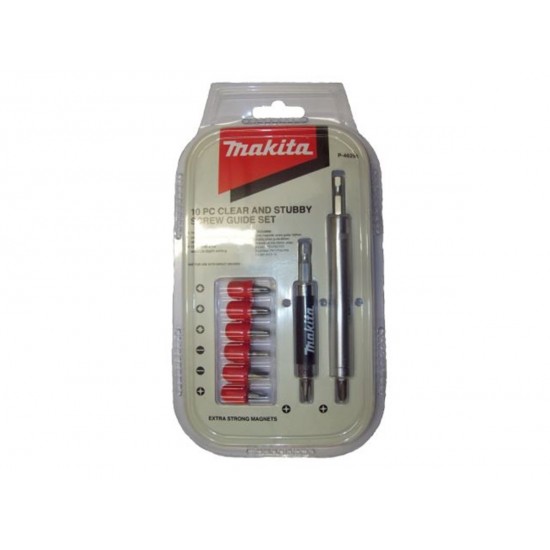Makita Clear & Stubby Screw Guide Set (10 Piece)