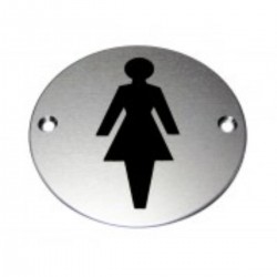 150mm x 100mm x 1.5mm Engraved Female Symbol S